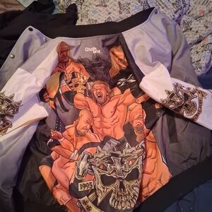 WWE Gray and Black Lightweight Jacket